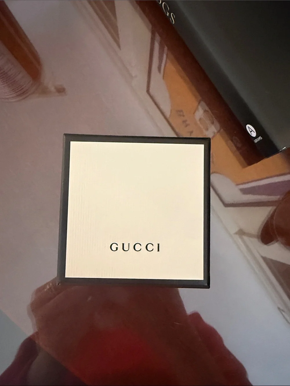 Gucci White and Black Branded Box